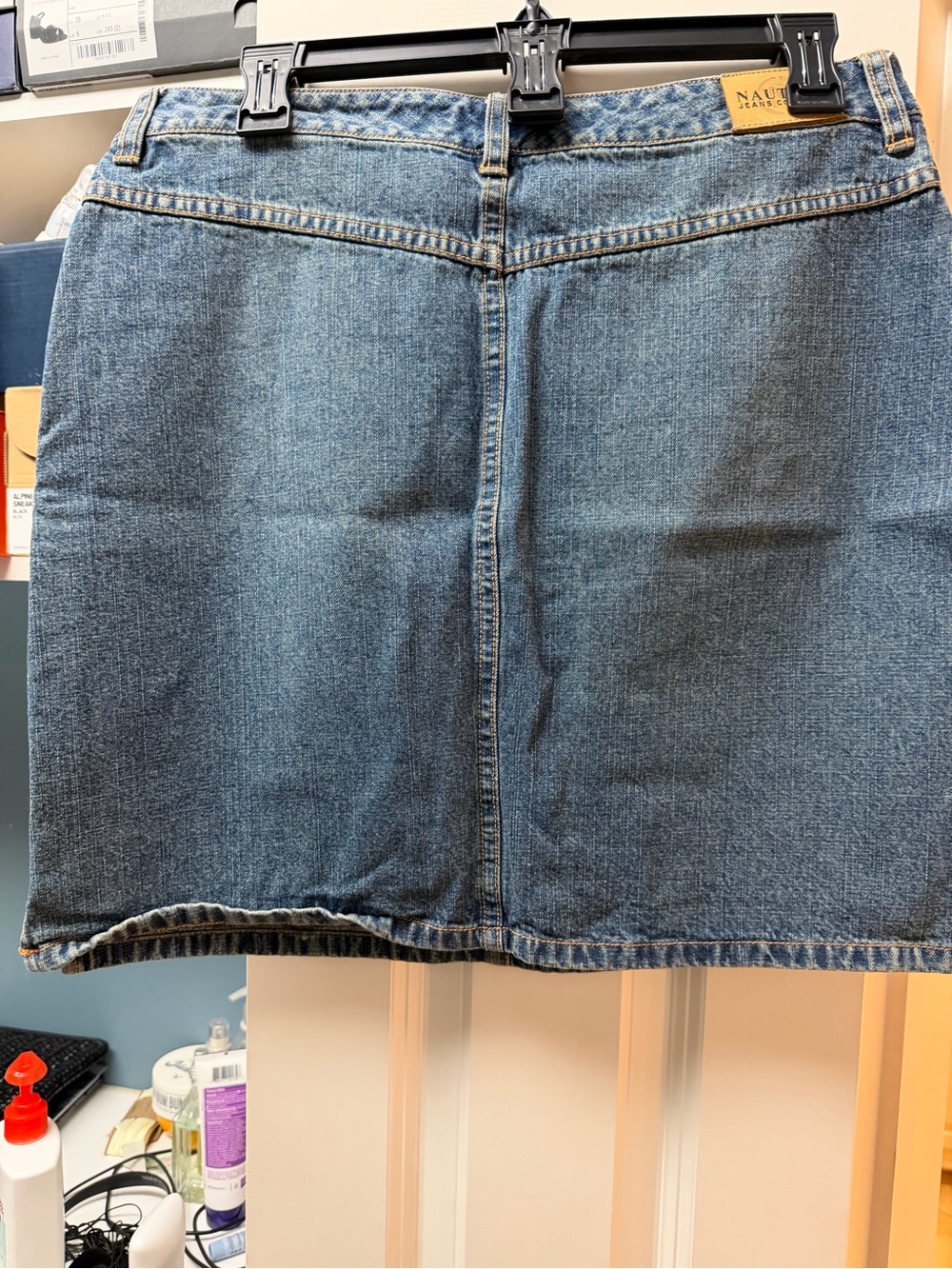 Nautica Jeans Women's Denim Skirt - Blue Size 4 - Picture 4 of 6